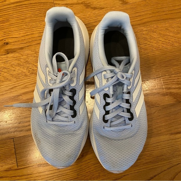 Adidas Women's Run Falcon 3.0 Shoe Size 8.5 Blue And White Cloud Foam Athletic - Picture 3 of 13